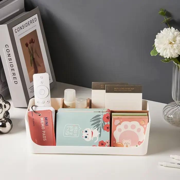Boîte de rangement en bambou et en bois