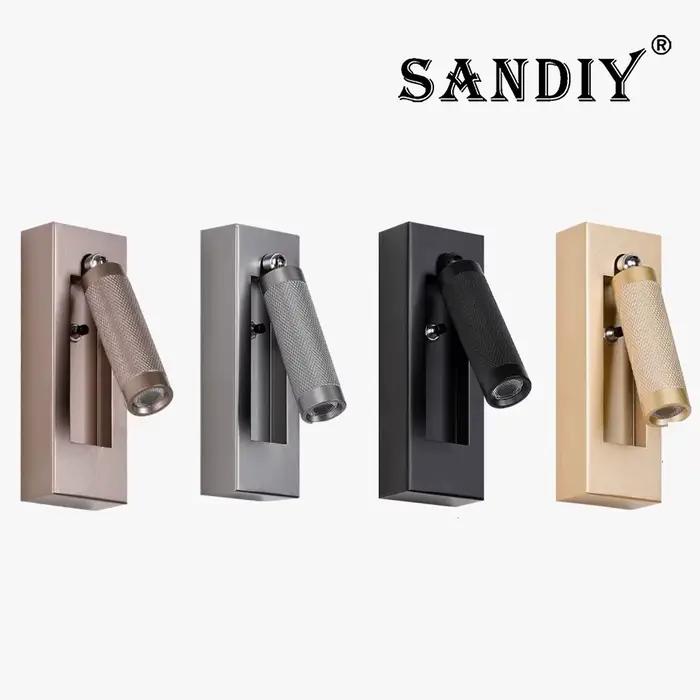 SANDIY Lampe de chevet Applique murale avec interrupteur