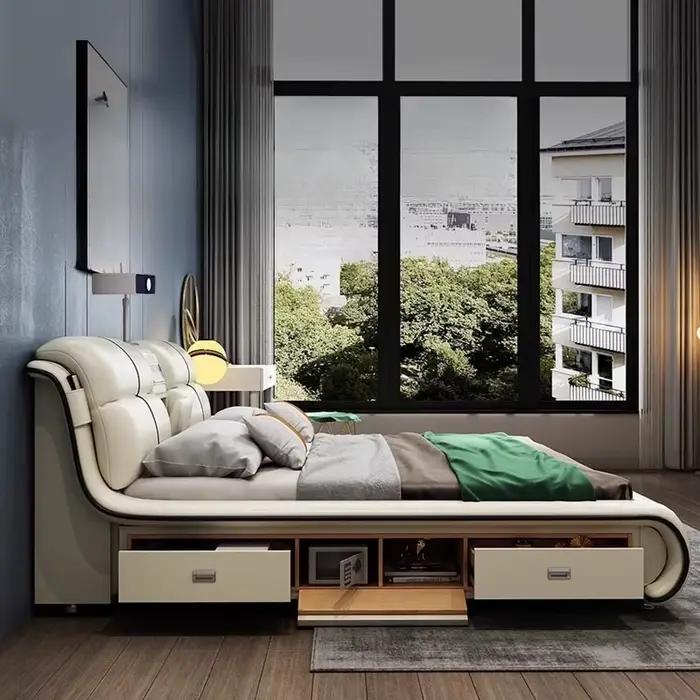 Lit Unique moderne esthétique salon De couchage chambre lit multifonctionnel luxe Cama De Lujo Para dortoir meubles De maison