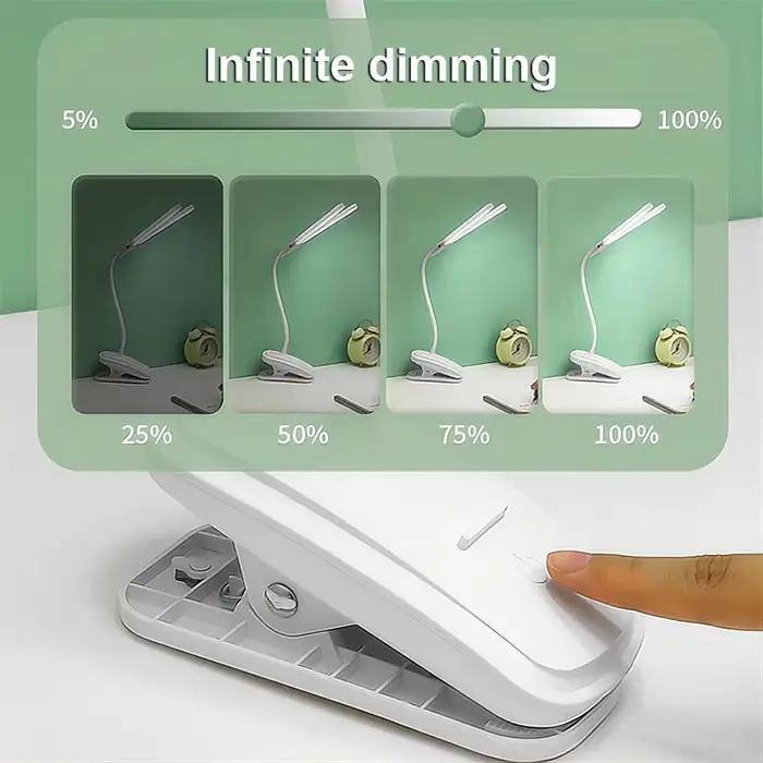 Lampe de table LED flexible à double tête