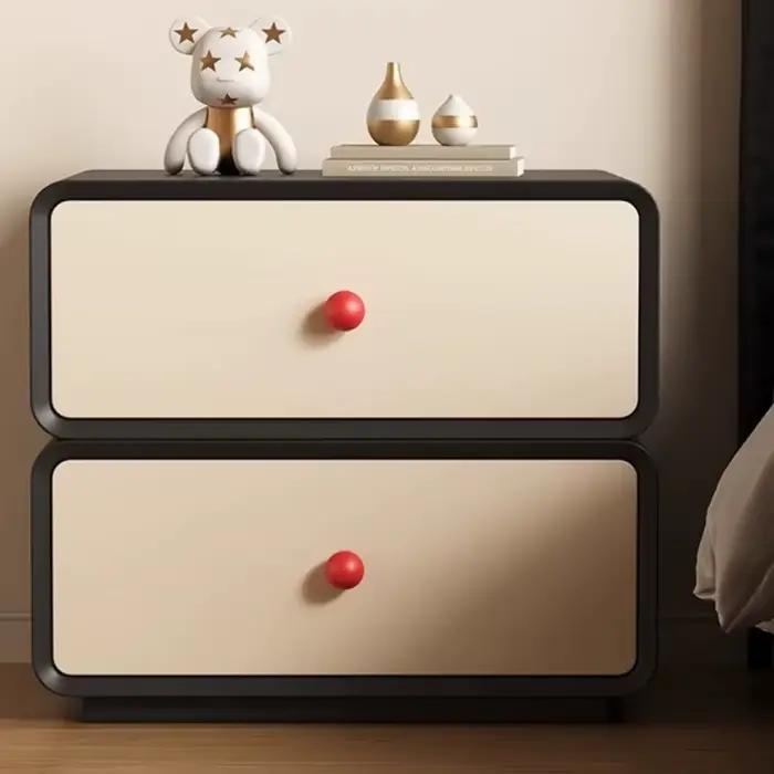 Table de chevet en bois massif pour chambre à coucher