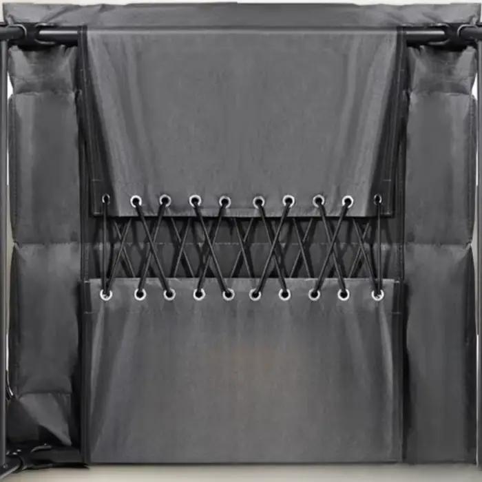 Lit simple pliant en fer avec matelas