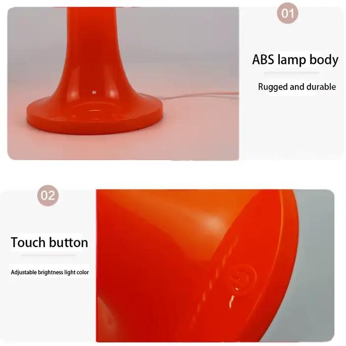 Lampe de table moderne minimaliste en forme de champignon