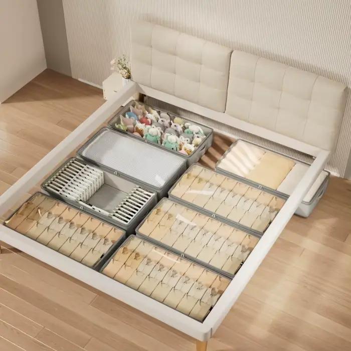 Conteneurs de rangement sous le lit