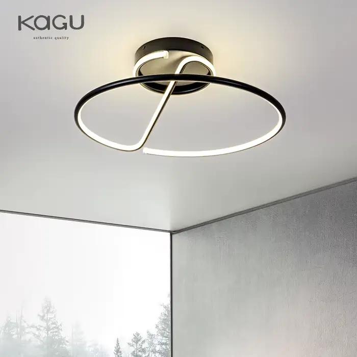 Plafonnier LED Chromé Blanc