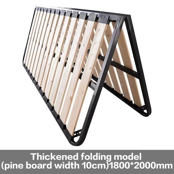 Cadre pliant cadre de Support de lit cadre de lit Tatami haute charge 1.2m 1.5m 1.8m en option sans tête de lit cadre de lit en bois massif