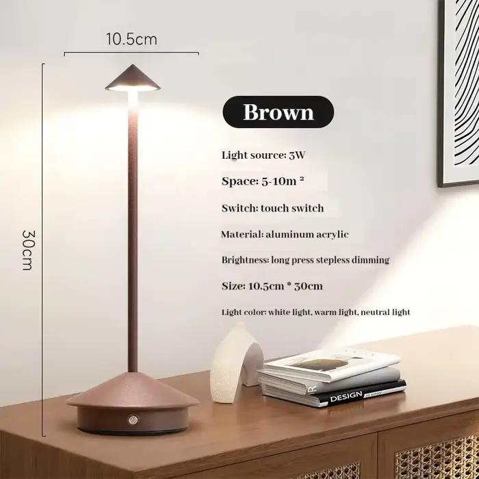 Lampes de table sans fil rechargeables à LED