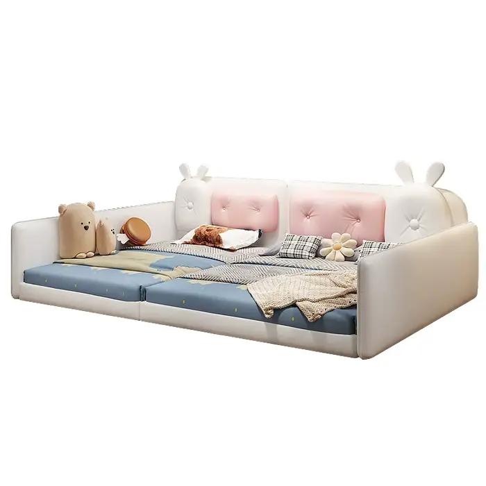 Lit rembourré Unique De luxe Queen Size enfants lit De couchage salon têtes De lit Camas De Matrimonio dortoir meubles De maison