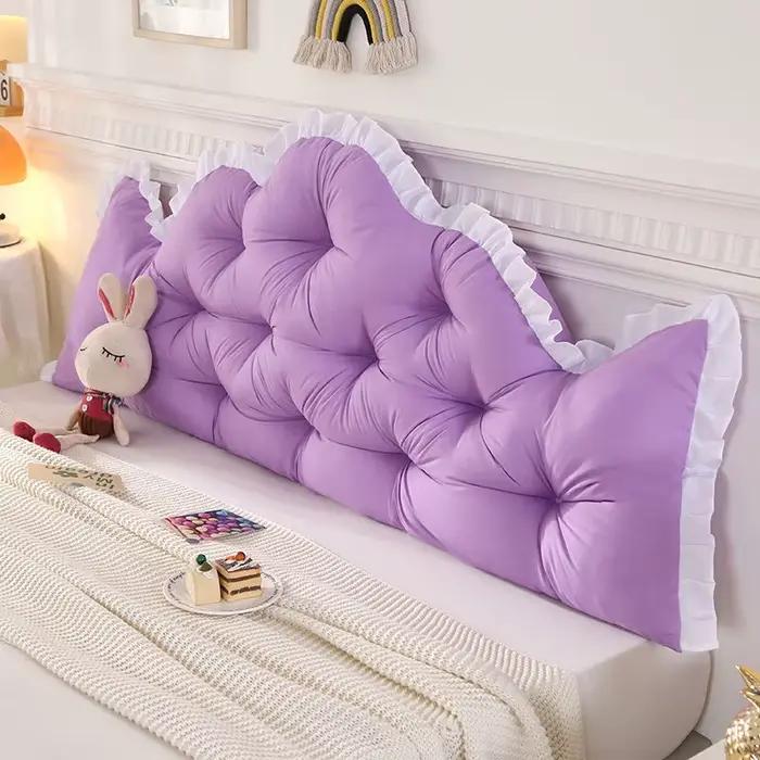 Coussin doux pour tête de lit en dentelle, oreiller de Style nordique, pas besoin de démonter et de laver la taille, Protection contre le sac souple Tatami