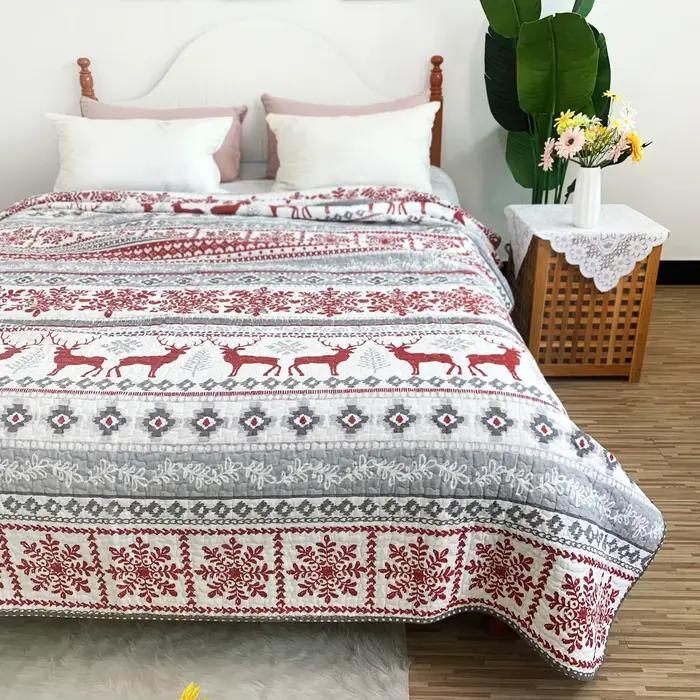Couvre-lit matelassé en coton