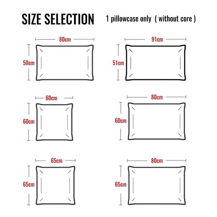 Taie d'oreiller en percale de coton 200T