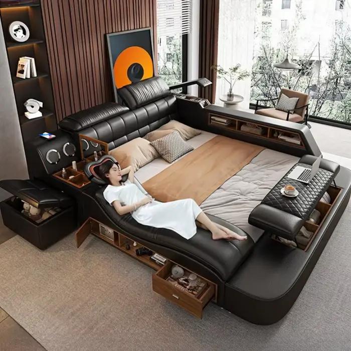 Lit fantaisie de luxe, tête de lit King Size