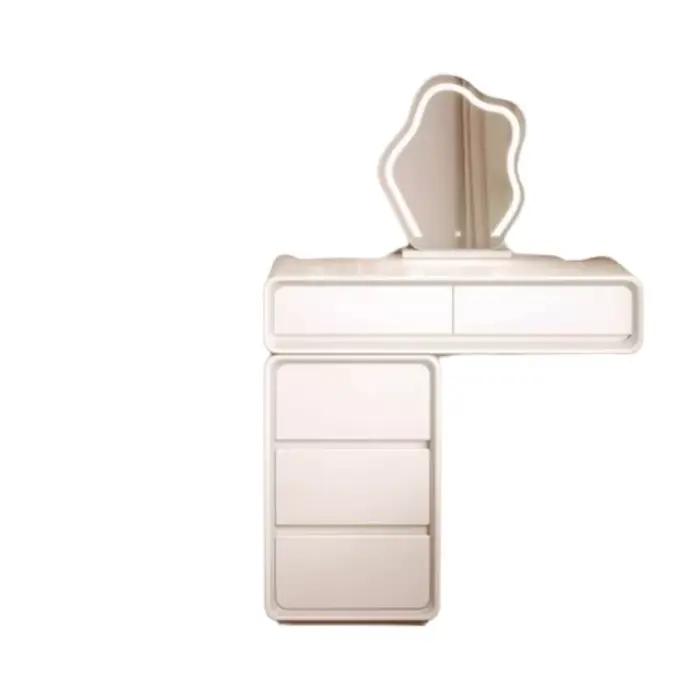 Tabouret miroir coiffeuse tiroir rangement moderne maquillage