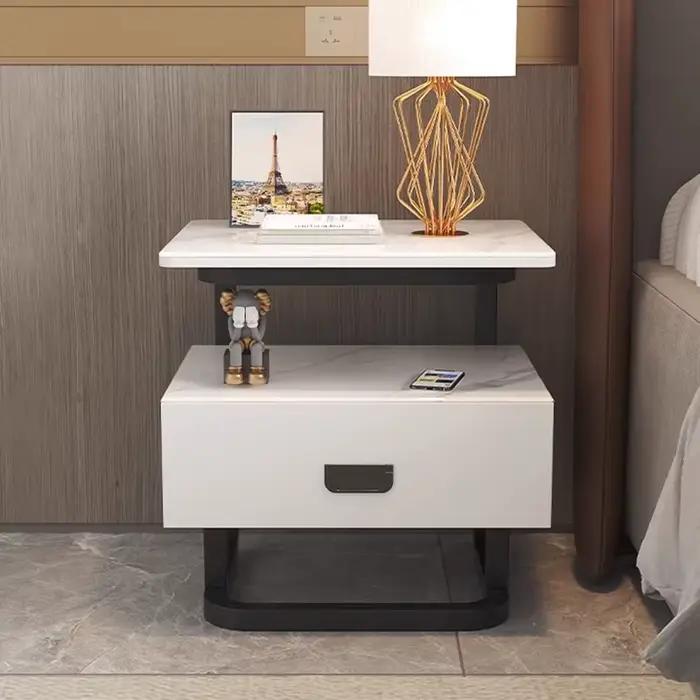 Table De nuit nordique moderne Glamour beauté exquise rangement De chevet tendance européen élégant Mesitas De Noche meubles De chambre