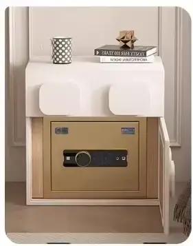 Table de chevet multifonctionnelle avec verrouillage par empreinte digitale