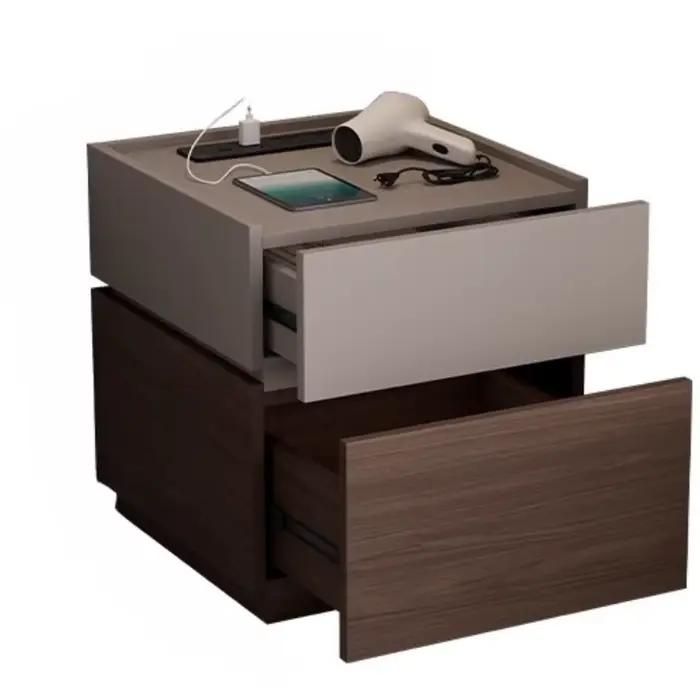 Rangement Table De chevet moderne chargeur esthétique salon chambre