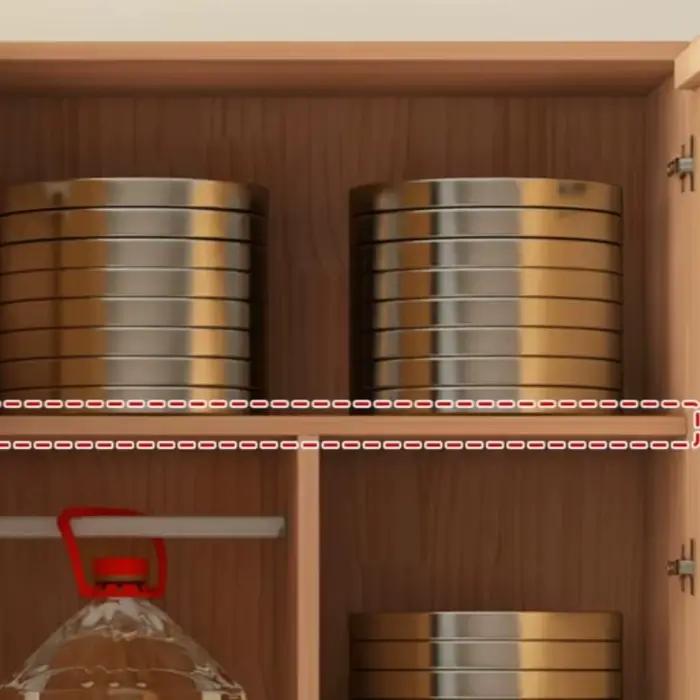 Armoire de rangement artisanale étroite de luxe en bois moderne pour la maison