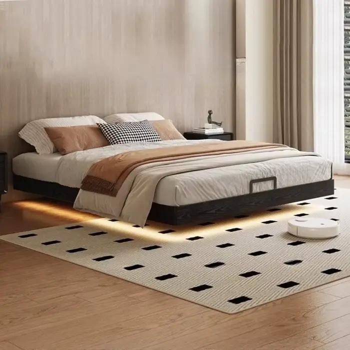 Queen Size chambre lit moderne esthétique luxe Table de chevet cadre de lit 180x200cm Muebles Para El Hogar maison accessoires