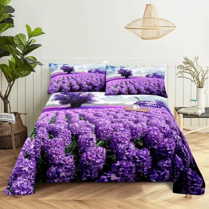 Parure de lit violette