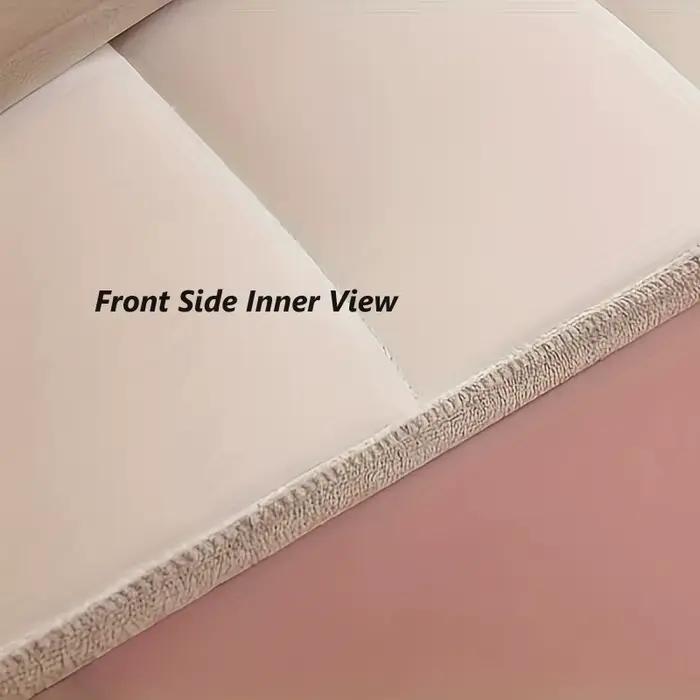 Housse de tête de lit matelassée en peluche courte de haute qualité