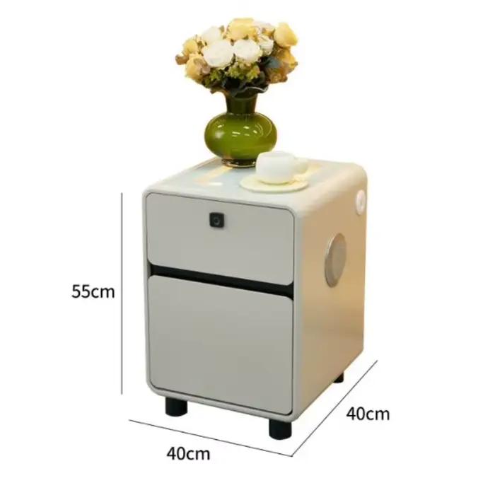Tiroir européen Table De chevet chargeur minimaliste Unique commode