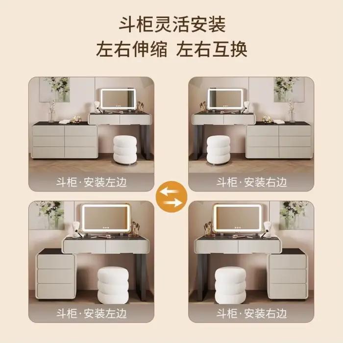Commode de chambre à coucher en bois massif