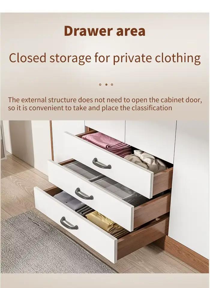 Armoire de chambre à coucher au design d'intérieur moderne