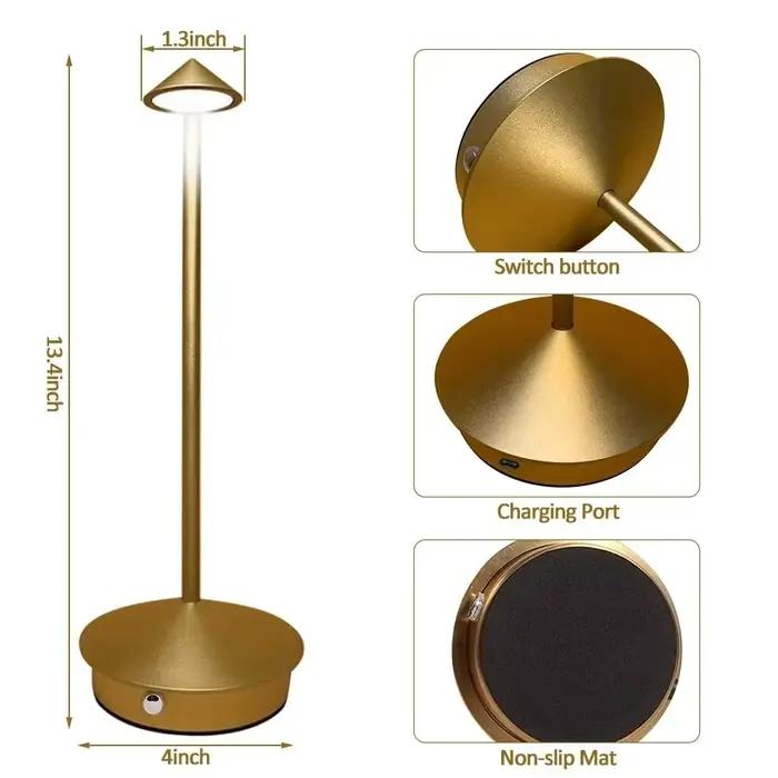 Lampe de Table LED Rechargeable capteur tactile