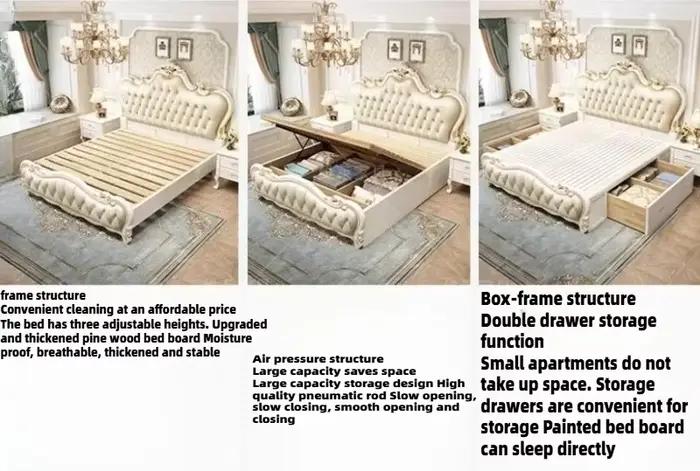 Lit double 200x220cm King Size pour 2 personnes