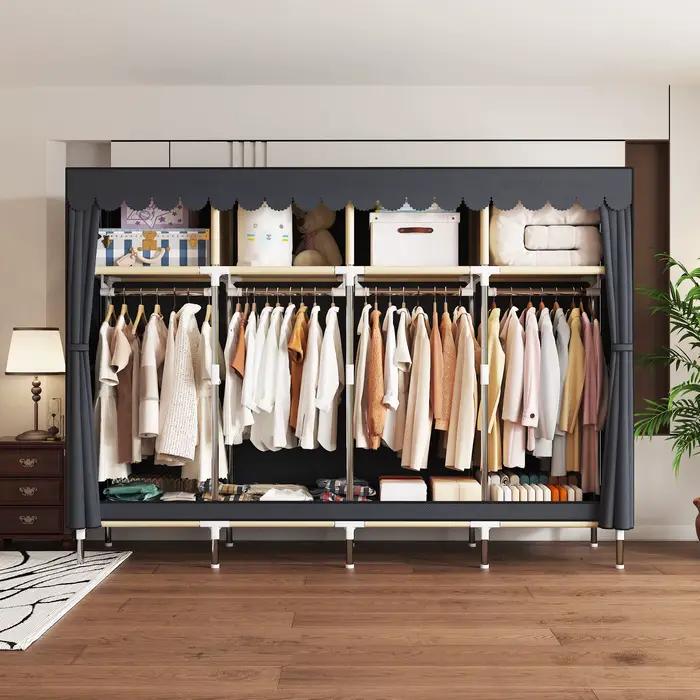 Armoire portable - 4 zones de suspension et 4 zones de rangement