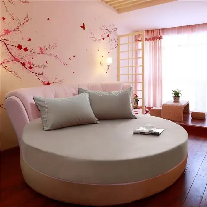 Drap-housse rond en coton