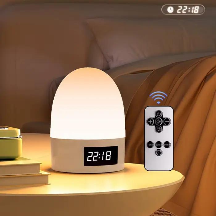 Tactile veilleuse Rechargeable 3 couleurs sans fil chambre de bébé lampe de chevet USB LED
