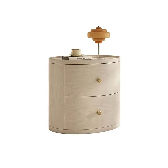 Table de chevet esthétique vintage avec tiroirs