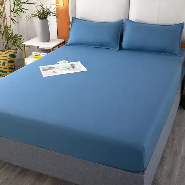 Housse de matelas respirante pour acariens - 360 ° Jupe élastique pour lit Queen/King de 8 à 21 po d'épaisseur