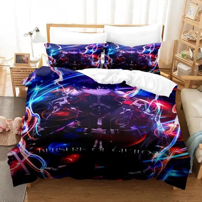 Anime Berserk ensemble de literie garçons filles double reine taille housse de couette taie d'oreiller lit enfants adulte mode Textile de maison