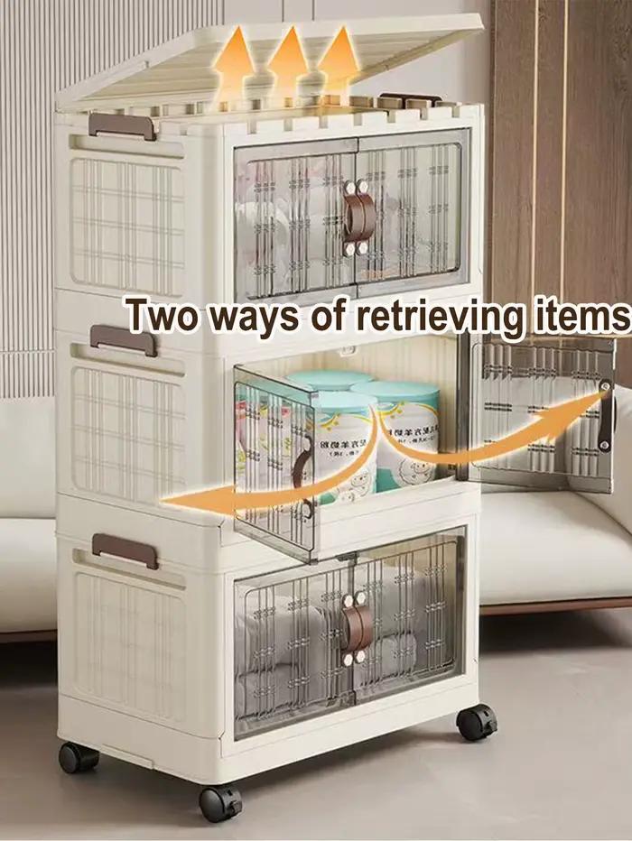 Armoire de rangement élargie et épaissie