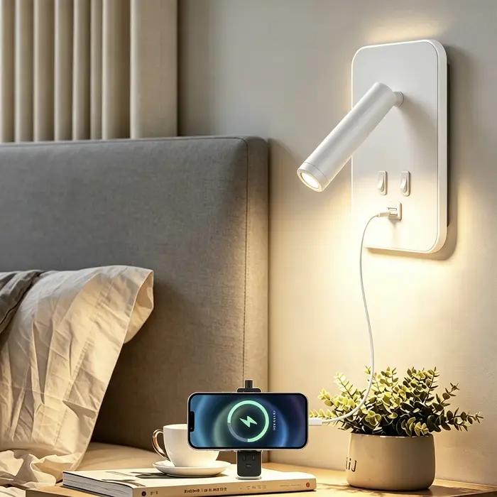 Lampe murale LED de chevet pour chambre à coucher