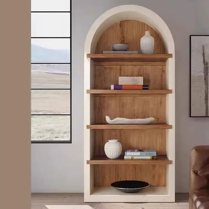 Meuble de rangement en bois pour café