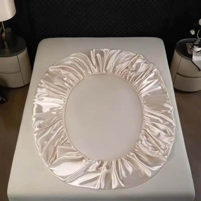 Ensemble de 3 draps en soie de mûrier 100% haut de gamme avec taie d'oreiller