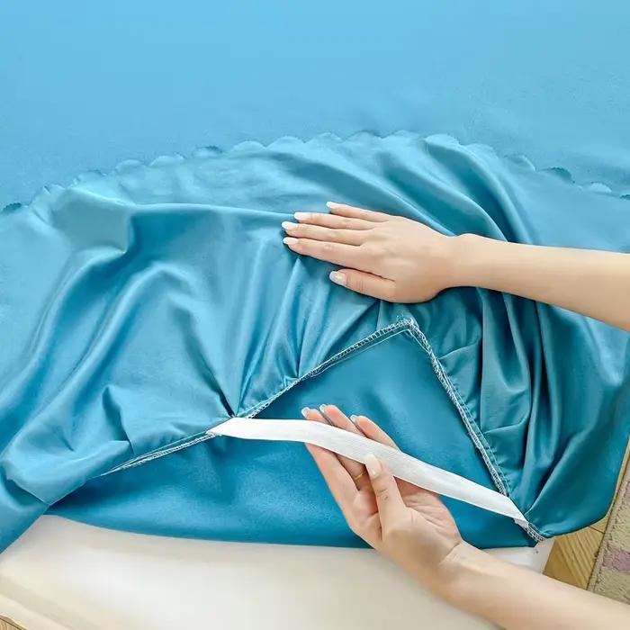 Jupe de lit douce pour adultes et enfants