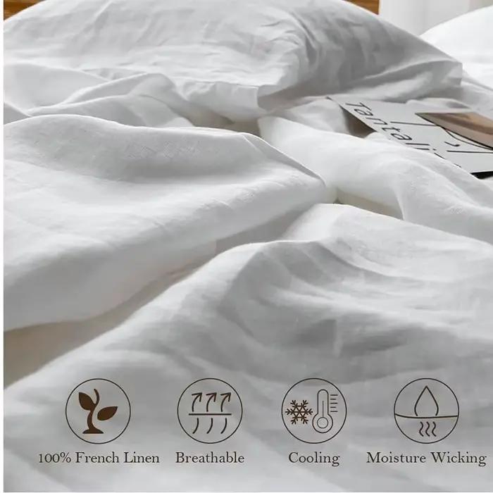 Draps de lit 100% lin doux