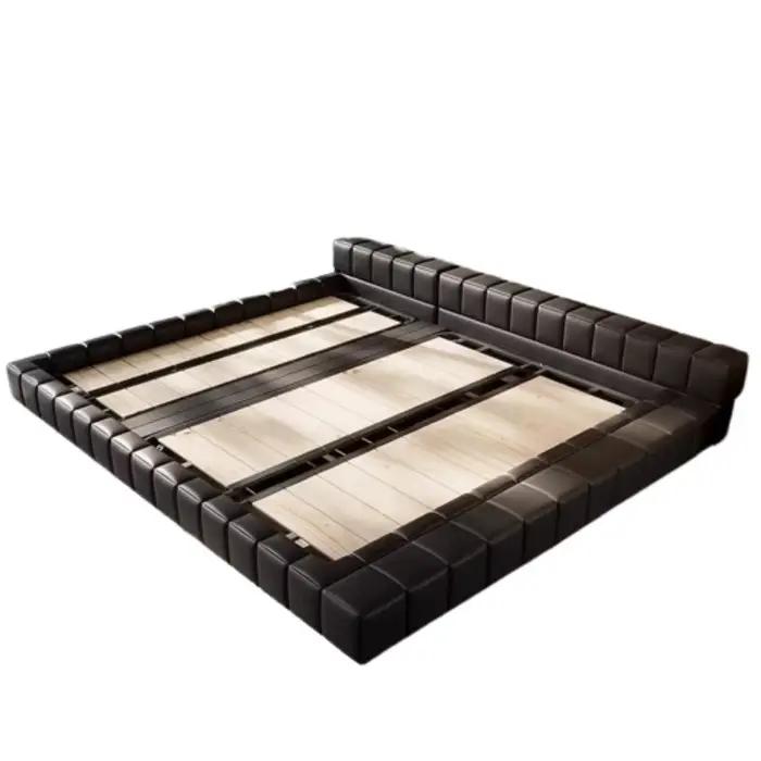 Cadres rembourrés rangement de lit minimaliste européen lit fantaisie filles luxe tête de lit Muebles Para El Hogar meubles de maison