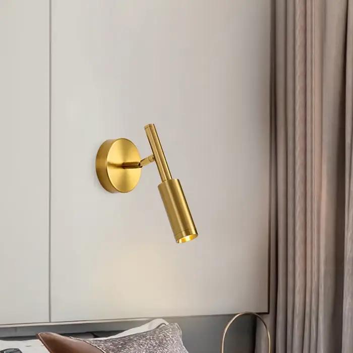 Lampes murales de luxe modernes en or pour chambre à coucher