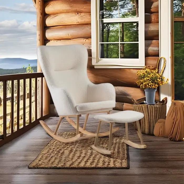 Fauteuil à bascule au design moderne pour chambre d'enfant