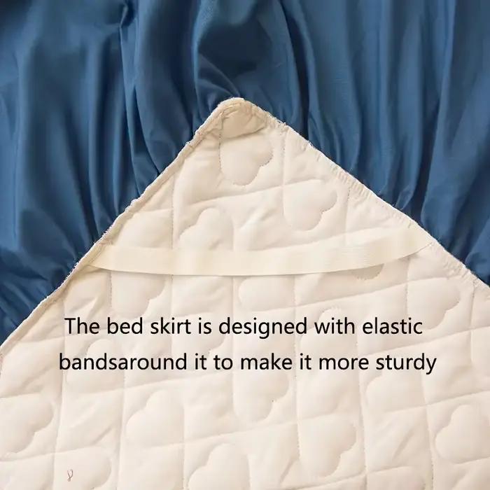 Jupe de lit de luxe en dentelle et coton