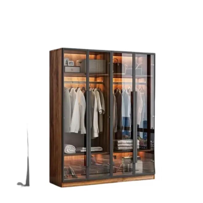 Style coréen garde-robe affichage rangement noir placard femmes armoire étagère organisateur Ropero Para Gurdar Ropahome meubles