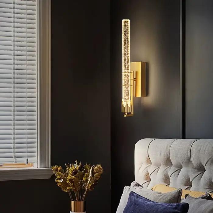 Lampes murales modernes en cristal à bulles, éclairage intérieur pour salon, chambre à coucher, bureau, appliques murales décoratives