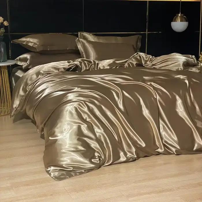 Parure de lit de luxe en soie de mûrier 100%
