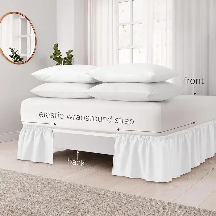 Jupe de lit élastique enveloppante
