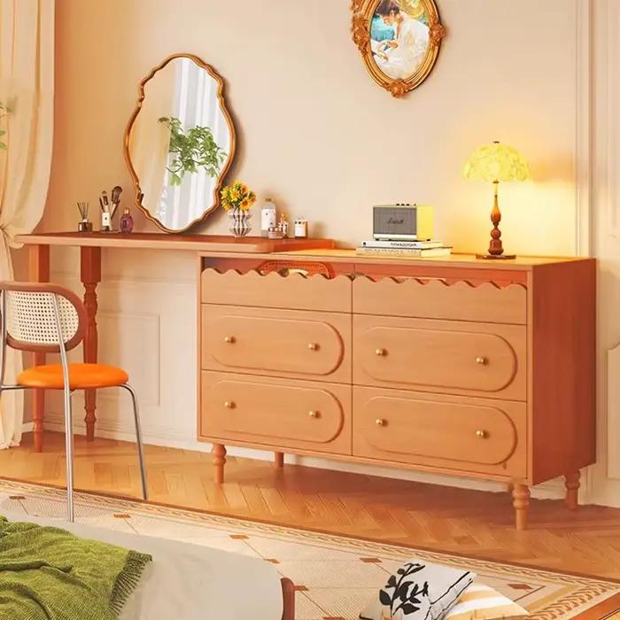 Vintage milieu du siècle vanité Table esthétique à la mode classique français